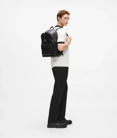 Karl Lagerfeld K/monogram Perforated Backpack