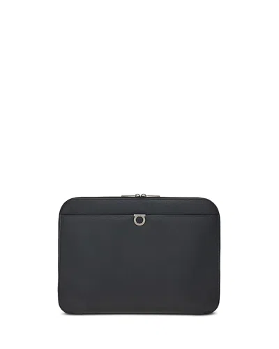 Ferragamo Gancini Document Holder In Black