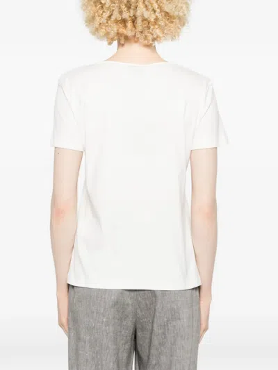 S Max Mara Diva Short-sleeve T-shirt In White