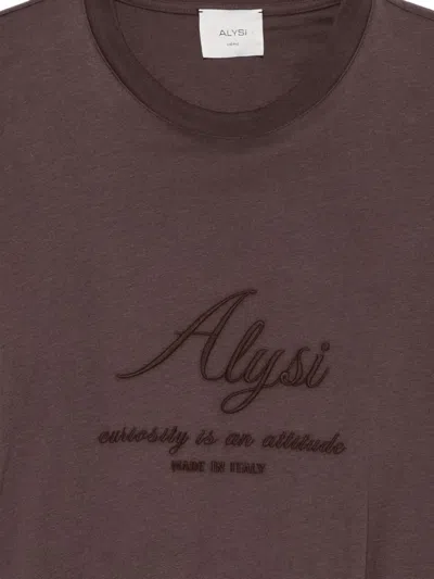 Alysi Logo-embroidered Elasticated-hem Sweatshirt In Multi