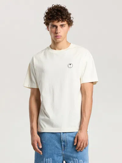 Palm Angels Palm Tree Regular T-shirt In Brown