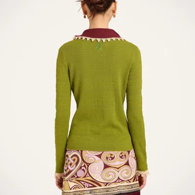 La Doublej Picket Polo Jumper In Multi