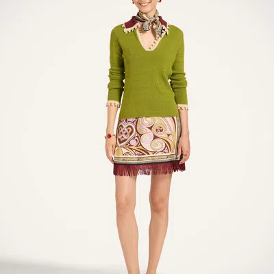 La Doublej Picket Polo Jumper In Multi