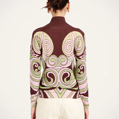 La Doublej Silky Turtleneck In Multi