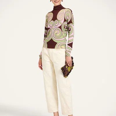 La Doublej Silky Turtleneck In Multi