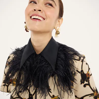 La Doublej La Scala Collar In Solid Black