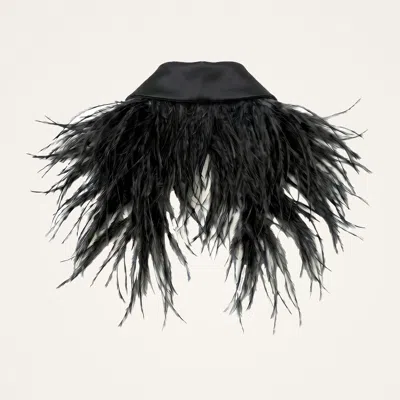 La Doublej La Scala Collar In Solid Black