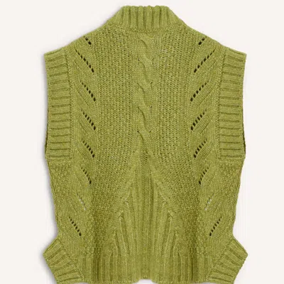 La Doublej Cameo Vest In Solid Light Green