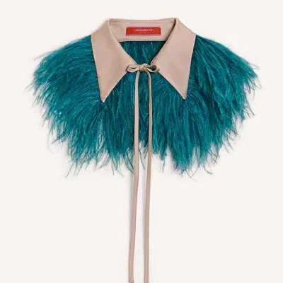 La Doublej La Scala Collar In Solid Light Beige
