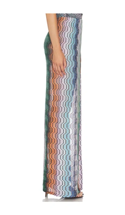 Missoni Chevron-pattern Maxi Beach Skirt In Multi