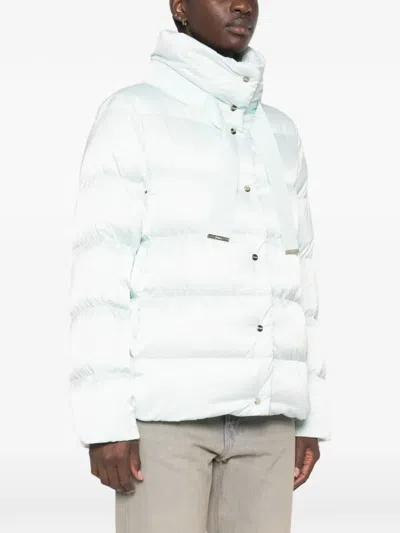 Herno Quilted Drawstring Parka In Blue
