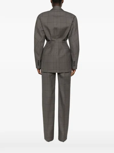Mugler Houndstooth-pattern Blazer In Multi