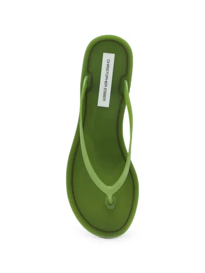 Christopher Esber Jo Jelly-texture Flip Flops In Multi
