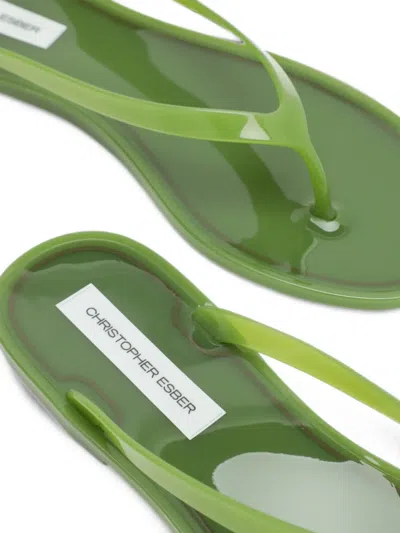 Christopher Esber Jo Jelly-texture Flip Flops In Multi