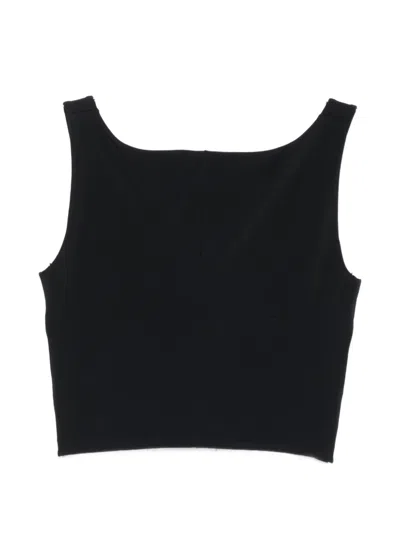 Parlor Crossover-style Tank Top In 블랙