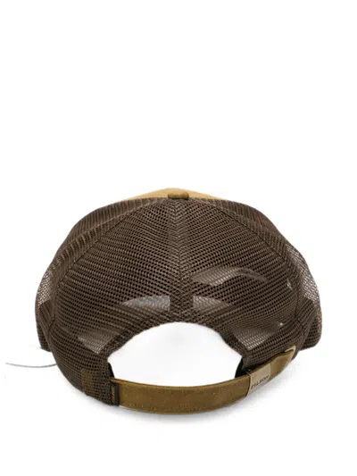 Filson Logo-patch Mesh-panel Cap In Brown