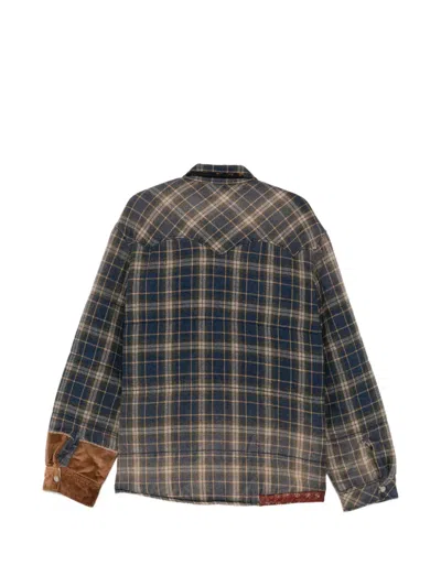 PATCHWORK CHECK JACKET