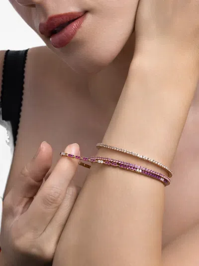 Roberto Demeglio Ruby And Diamond Extensible Bracelet In Pink
