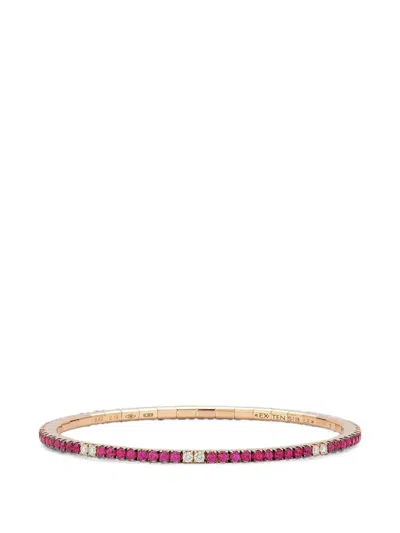 Roberto Demeglio Ruby And Diamond Extensible Bracelet In Pink