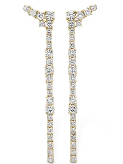 Sara Weinstock Flexion Diamond Drop Earrings In Pattern