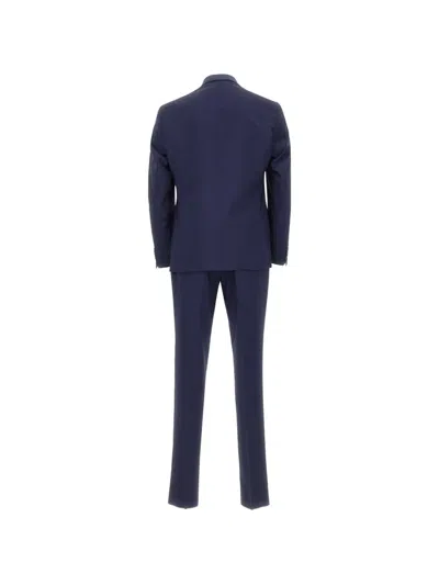 Corneliani Single-breasted Buttoned Suit In Blue