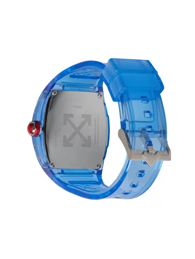 Off-white Beat Watch In Blue