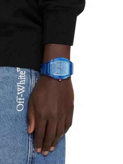 Off-white Beat Watch In Blue