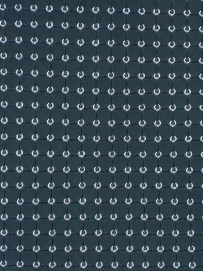 Brioni Geometric-patterned Tie In Blue
