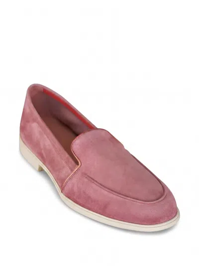 Santoni Suede Loafers In Multi