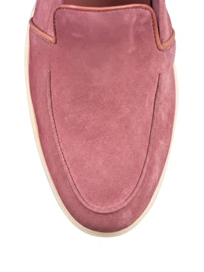 Santoni Suede Loafers In Multi