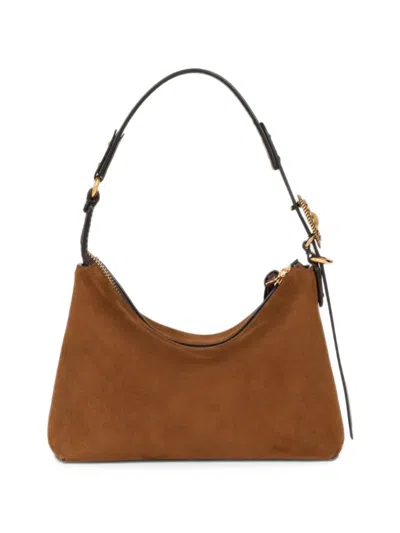 Etro Suede Buckled Shoulder Bag In Pattern