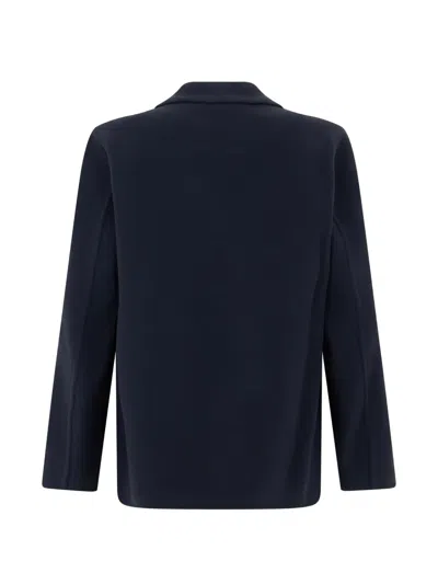 Herno Button-up Patch-pocket Blazer In Blue