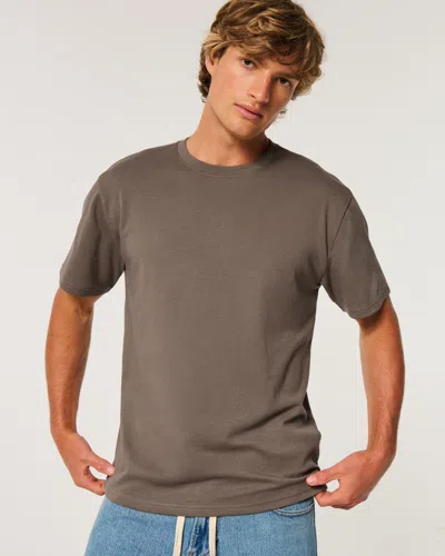 Hollister Relaxed Everyday Tee In Brown