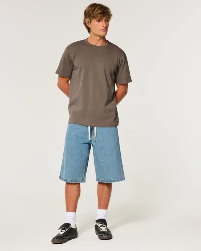 Hollister Relaxed Everyday Tee In Brown