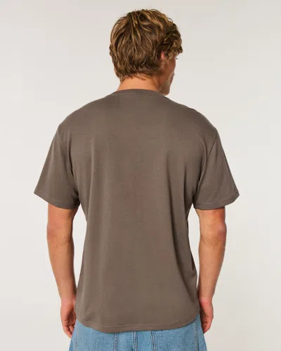 Hollister Relaxed Everyday Tee In Brown