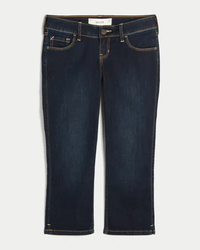 Hollister Ultra Low-rise Capri Jeans In Dark