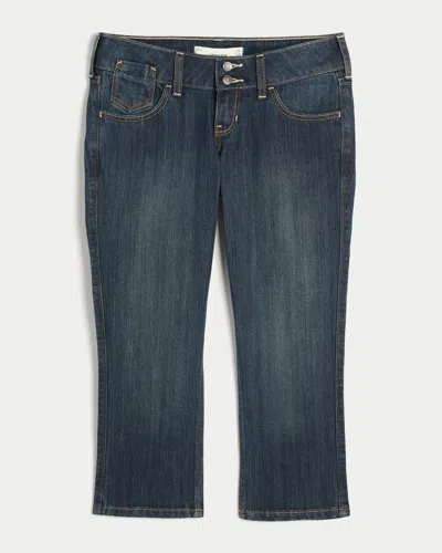 Hollister Ultra Low-rise Capri Jeans In Dark