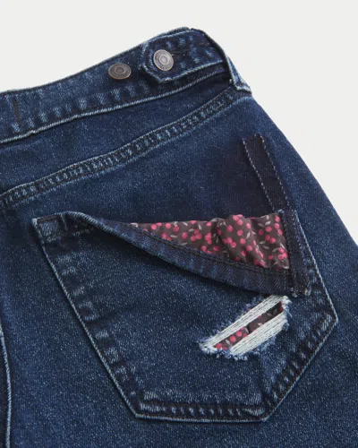 Hollister Andi Adjustable Ultra Low-rise Cherry Pocket Super Baggy Jeans In Dark