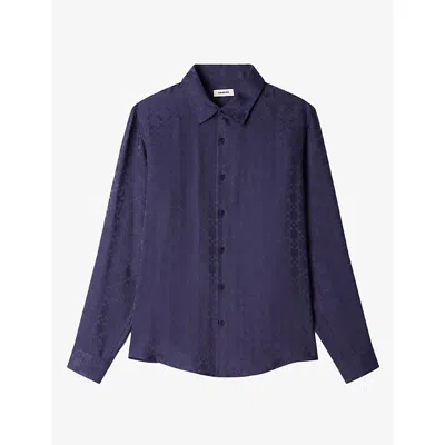 Sandro 패턴 셔츠 In Blue
