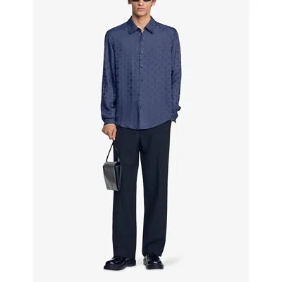 Sandro 패턴 셔츠 In Blue