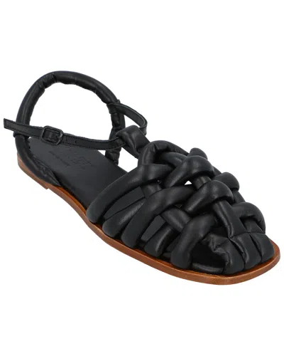 Hereu Cabersa 2 Sandals Braided Design Flat In Black