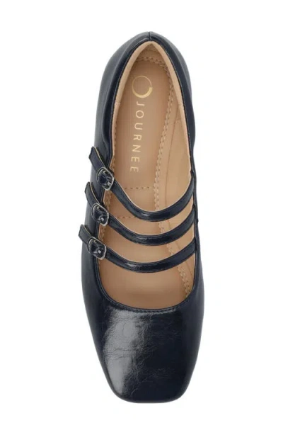 Journee Collection Darlin Multi Strap Mary Jane Flat In Black