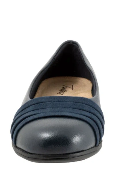 Trotters Drew Wedge Slip-on In Blue