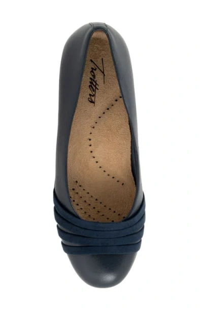 Trotters Drew Wedge Slip-on In Blue