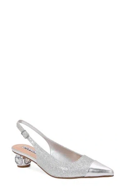 Lady Couture Saphire Pointed Toe Slingback Pump In Multi