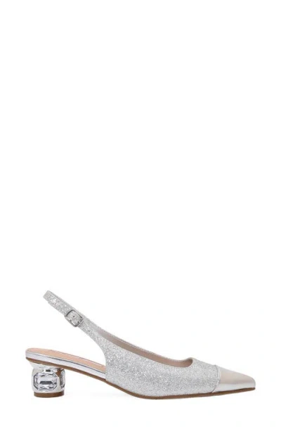 Lady Couture Saphire Pointed Toe Slingback Pump In Multi