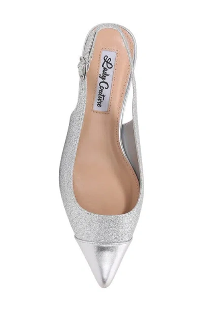 Lady Couture Saphire Pointed Toe Slingback Pump In Multi