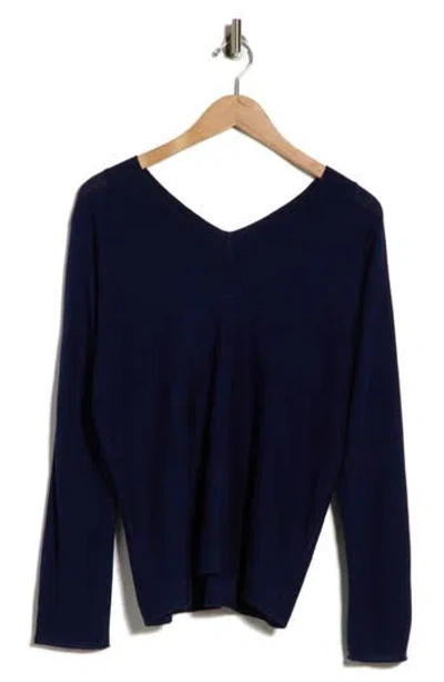 Vince Double V-neck Pullover In Coastal