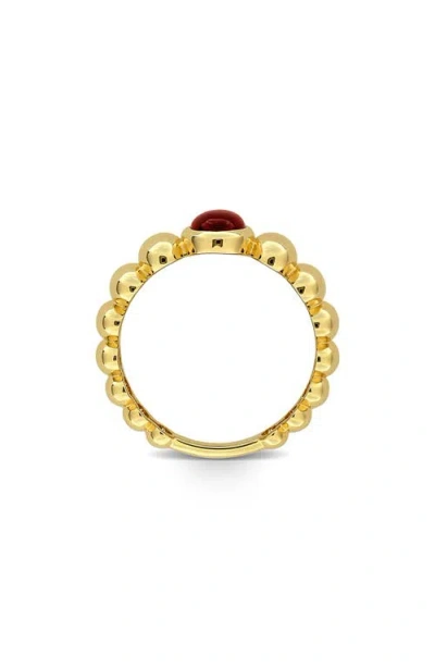 Delmar Garnet Bubble Ring In Red