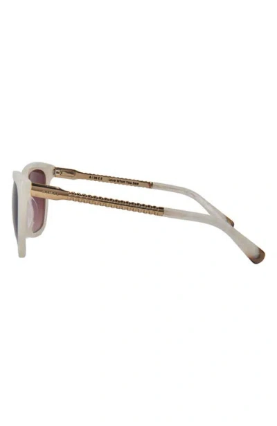 Aimee Kestenberg 54mm Gradient Square Sunglasses In Bone